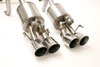 B&B Billy Boat Exhaust FCOR-0564 | B&B Billy Boat Exhaust Billy Boat Corvette Fusion Exhaust C6 Quad Round Tips for Factory NPP; 2009-2013 Alternate Image 3