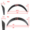 Spec-D Tuning fdf-unv1001 | SPEC-D Tuning Universal Fender Flares - 4PC Set Alternate Image 1