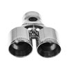 Flowmaster 15402 | Flowmaster Flowmaster Exhaust Tip - 3 in. Dual Out Angle Cut - Fits 3 in. Tubing - Weld On Alternate Image 2