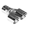 Flowmaster 15402 | Flowmaster Flowmaster Exhaust Tip - 3 in. Dual Out Angle Cut - Fits 3 in. Tubing - Weld On Alternate Image 3