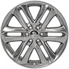 OE Wheels fr76-22090-6135-44p | 22 Replica Wheel FR76 F150 Rim22x9 Polished Wheel Ford F-150 2004-2022; 2004-2022 Alternate Image 1