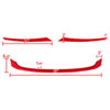 Spec-D Tuning hg-cv16rd-md-bn | SPEC-D Tuning Honda Civic Module Red Trim Grille; 2016-2022 Alternate Image 1