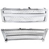 Spec-D Tuning hg-siv99cvt-v2-rs | SPEC-D Tuning Chevrolet Silverado Conversion Grill - Chrome Mesh Style; 1999-2002 Alternate Image 1