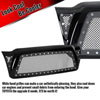 Spec-D Tuning hg-tac05jmss-hj | SPEC-D Tuning Toyota Tacoma Rivet Grille - Glossy Black; 2005-2011 Alternate Image 1