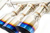 Invidia HS17CTRFQ33ST | Civic Type-R FK8 Q300 Cat-Back Exhaust System with Titanium Burnt Tips; 2017-2020 Alternate Image 1