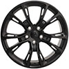 OE Wheels jp16-20085-5500-42b1 | 20 Replica Wheel JP16 Jeep Grand Cherokee Rim 20x8.5 Black Wheel Dodge Journey 2009-2022; 2009-2022 Alternate Image 2