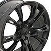 OE Wheels jp16-20085-5500-42b1 | 20 Replica Wheel JP16 Jeep Grand Cherokee Rim 20x8.5 Black Wheel Dodge Journey 2009-2022; 2009-2022 Alternate Image 1