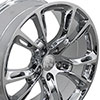 OE Wheels jp16-20085-5500-42c | 20 Replica Wheel JP16 Jeep Grand Cherokee Rim 20x8.5 Chrome Wheel Dodge Journey 2009-2022; 2009-2022 Alternate Image 1