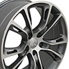 OE Wheels jp16-20085-5500-42mg | 20 Replica Wheel JP16 Jeep Grand Cherokee Rim 20x8.5 Gunmetal Machd Wheel Dodge Journey 2009-2020; 2009-2020 Alternate Image 1