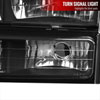 Spec-D Tuning LBCLH-GMC94JM-SY | Gmc Sierra Euro Headlight With Corner Lights And Bumper Lights Black; 1994-1998 Alternate Image 3