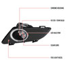 Spec-D Tuning lf-mz603coem-hz | SPEC-D Tuning Mazda 6 Sedan Fog Lights - Clear Lens; 2003-2005 Alternate Image 8