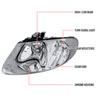 Spec-D Tuning LH-CAR01-RS | Dodge Caravan Euro Headlights Chrome Housing; 2001-2005 Alternate Image 6