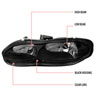 Spec-D Tuning LH-CMR98JM-RS | Camaro Crystal Housing Headlights Black; 1998-2002 Alternate Image 7