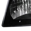 Spec-D Tuning LH-ECON92JM-ABM | Ford Econoline Euro Headlight Black Housing; 1992-2006 Alternate Image 2