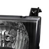 Spec-D Tuning LH-ECON92JM-ABM | Ford Econoline Euro Headlight Black Housing; 1992-2006 Alternate Image 4