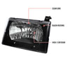 Spec-D Tuning LH-ECON92JM-ABM | Ford Econoline Euro Headlight Black Housing; 1992-2006 Alternate Image 8