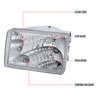 Spec-D Tuning LH-GKEE93-RS | Jeep Grand Cherokee Crystal Housing Headlight Chrome; 1993-1998 Alternate Image 8