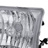 Spec-D Tuning LH-RAN98-ABM | Ford Ranger Euro Headlight Chrome Housing; 1998-2001 Alternate Image 2