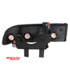 Spec-D Tuning LH-S1098JM-RS | Chevrolet S10/Blazer Black Housing Headlight; 1998-2004 Alternate Image 8