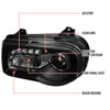 Spec-D Tuning LHP-300C05JM-TM | Chrysler 300c Projector Headlight - Black; 2005-2010 Alternate Image 7