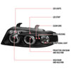 Spec-D Tuning LHP-A400JM-TM | Spec-D Audi A4 Projector Headlights; 2000-2001 Alternate Image 7