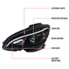 Spec-D Tuning lhp-bw20408jm-tm | SPEC-D Tuning Mercedes Benz C-Class Pro Headlights - Black; 2008-2011 Alternate Image 7