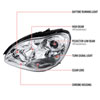 Spec-D Tuning LHP-BW22000-APC | Mercedes Benz S Class Projector Headlight - Not Compatible With Factory Xenon; 2000-2005 Alternate Image 7