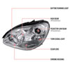 Spec-D Tuning LHP-BW22000-APC | Mercedes Benz S Class Projector Headlight - Not Compatible With Factory Xenon; 2000-2005 Alternate Image 8