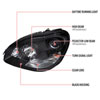 Spec-D Tuning LHP-BW22000JM-APC | Mercedes Benz S Class Projector Headlight - Not Compatible With Factory Xenon; 2000-2006 Alternate Image 7