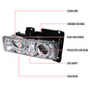 Spec-D Tuning LHP-C1088-RS | Chevrolet C10 Halo Projector Headlights With Led Chrome; 1988-1998 Alternate Image 7