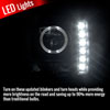 Spec-D Tuning LHP-CHKE97JM-RS | Jeep Cherokee Halo Projector Headlight With Led Black; 1997-2001 Alternate Image 1