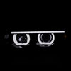 Spec-D Tuning LHP-E3895G-TM | Bmw E87 Projector Headlights Chrome Housing Smoke Lens; 1995-2001 Alternate Image 1