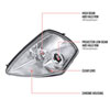 Spec-D Tuning LHP-ELP00-ABM | Mitsubishi Eclipse Halo Projector Headlight Chrome Housing; 2000-2005 Alternate Image 8