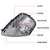 Spec-D Tuning LHP-ELP00-RS | Mitsubishi Eclipse Led Halo Projector Headlight Chrome Housing; 2000-2005 Alternate Image 7