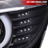 Spec-D Tuning lhp-f3012jm-tm | SPEC-D Tuning BMW 3 Series F30 Projector Headlights Matte Black With Clear Lens; 2012-2015 Alternate Image 3