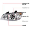 Spec-D Tuning LHP-G808-TM | Pontiac G8 Projector Headlight - Chrome; 2008-2009 Alternate Image 6