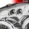 Spec-D Tuning LHP-GLF05-TM | Volkswagen Golf Halo Led Projector Chrome; 2006-2008 Alternate Image 5