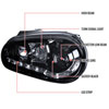 Spec-D Tuning LHP-GLF99G-8-TM | Volkswagen Golf R8 Style Smoked Lens Gloss Black Housing Projector Headlights; 1999-2005 Alternate Image 7