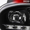 Spec-D Tuning LHP-GLF99JM-8-TM | Volkswagen Golf R8 Style Halo Led Projector Black; 1999-2005 Alternate Image 2