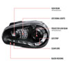 Spec-D Tuning LHP-GLF99JM-8V2-TM | Spec-D Vw Golf R8 Style Projector Headlights; 1999-2003 Alternate Image 8