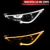 Spec-D Tuning lhp-htra11jm-vd | SPEC-D Tuning Hyundai Elantra Clear Lens LED Head Lights With LED Tube; 2011-2015 Alternate Image 1