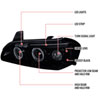 Spec-D Tuning LHP-MAX00G-TM | Nissan Maxima Projector Headlight Gloss Black Housing Smoke Lens; 2000-2001 Alternate Image 7