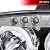 Spec-D Tuning LHP-MX501-TM | Mazda Mx5 Halo Led Projector Headlight Chrome; 2001-2005 Alternate Image 4