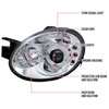 Spec-D Tuning LHP-NEO03-TM | Dodge Neon Halo Led Projector Chrome; 2003-2005 Alternate Image 8