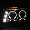 Spec-D Tuning LHP-PAS01-TM | Volkswagen Passat Halo Led Projector Chrome; 2001-2005 Alternate Image 1