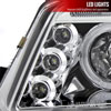 Spec-D Tuning LHP-PAS01-TM | Volkswagen Passat Halo Led Projector Chrome; 2001-2005 Alternate Image 4