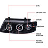 Spec-D Tuning LHP-PAS97JM-TM | Volkswagen Passat Halo Led Projector Black; 1997-1997 Alternate Image 7