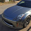 Spec-D Tuning lpf-350z03bk-pq | SPEC-D Tuning Nissan 350Z Front Bumper Lip Matte Black; 2003-2005 Alternate Image 9