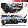 Spec-D Tuning lpf-bw20519gb-ak | SPEC-D Tuning Mercedes Benz W205 Front Bumper Lip - Glossy Black; 2019-2020 Alternate Image 8