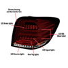 Spec-D Tuning lt-bw16406rgled-tm | SPEC-D Tuning Mercedes Benz W164 ML-Class LED Tail Lights Red Smoke; 2006-2011 Alternate Image 7